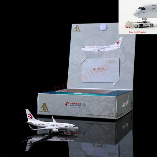 1:400 AeroPolaris China Eastern Airlines B737-700 B-5257 Aircraft Model+Free Tractor