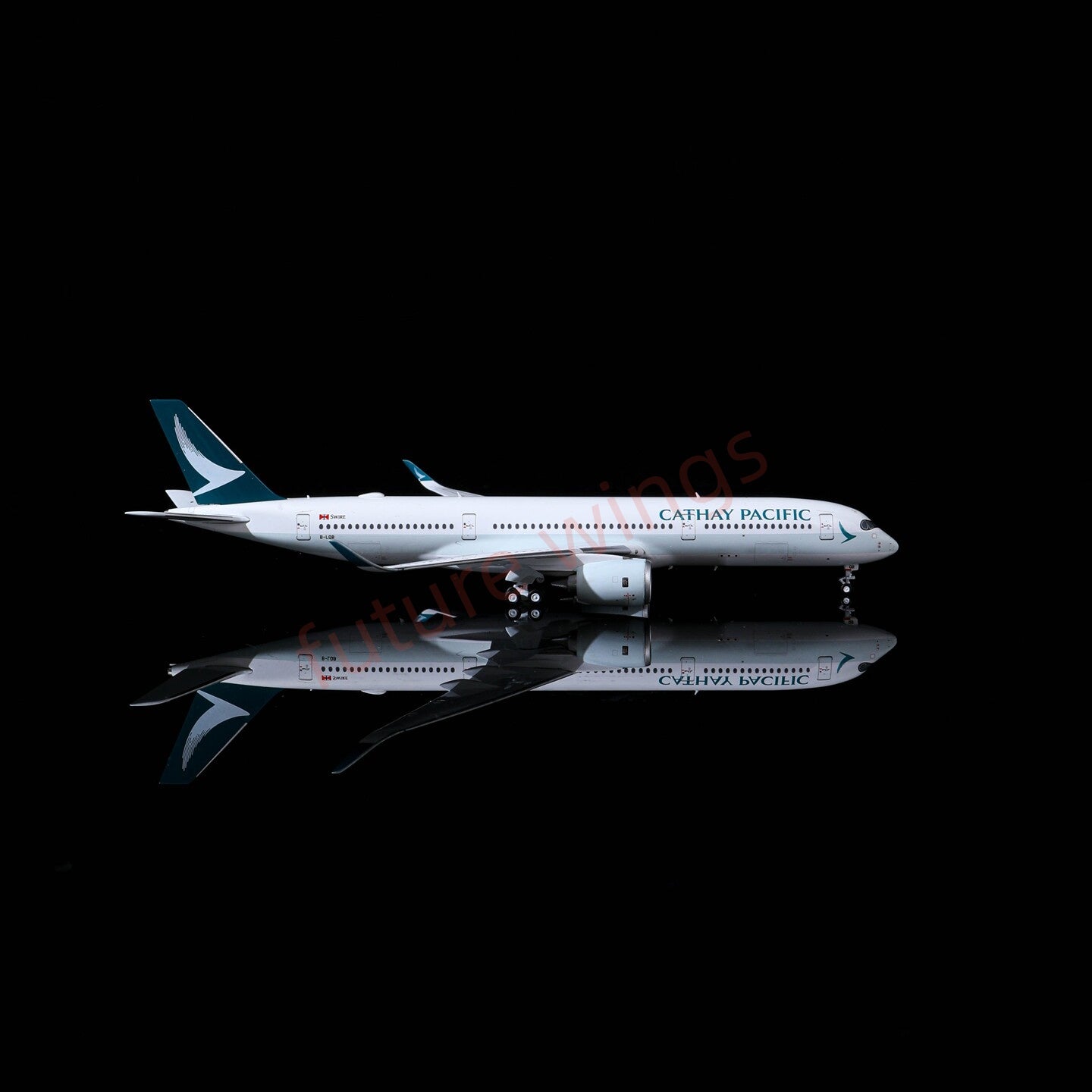 1:400 AeroPolaris Cathay Pacific A350-900 B-LQB Aircraft Model+Free Tractor