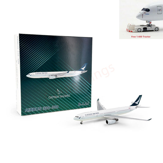 1:400 GeminiStar Cathay Pacific A330-300 B-HLL B-HLK B-LAJ+Free Tractor
