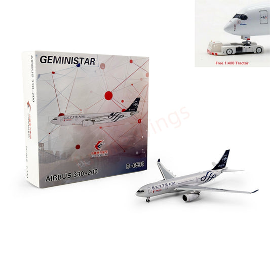 1:400 GeminiStar China Eastern Airlines A330-200 B-5908 B-5949 B-6538+Free Tractor