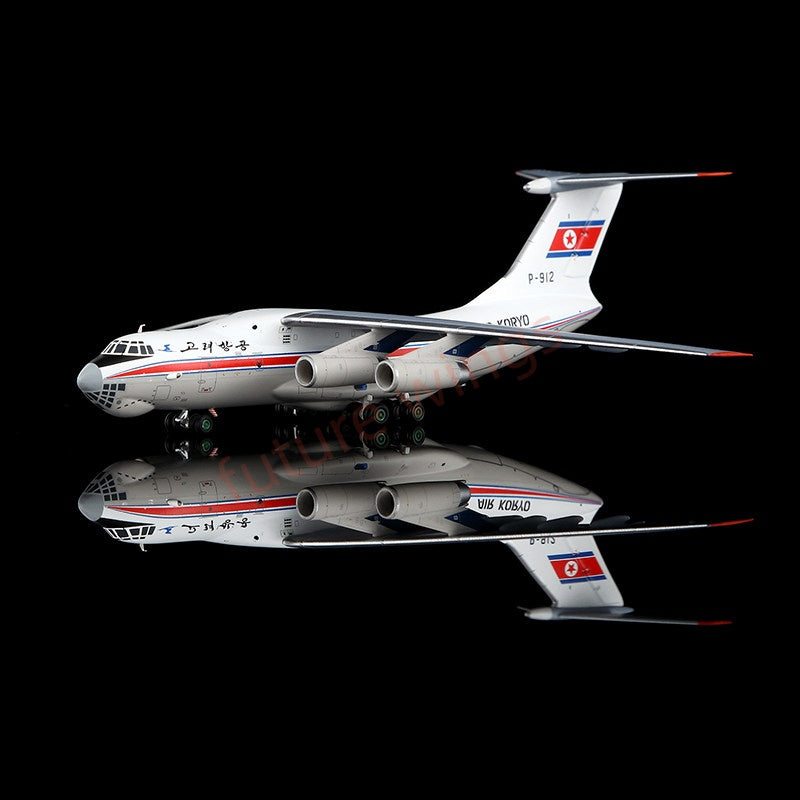 1:400 HX Models Air Ko***** IL-76 P-912 P-913 P-914 Aircraft Model+Free Tractor