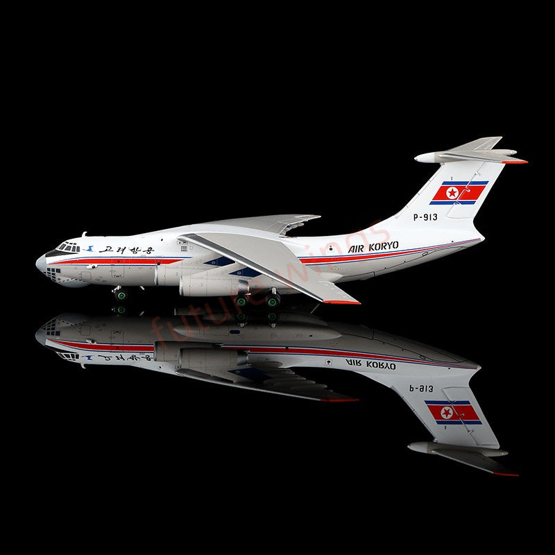 1:400 HX Models Air Ko***** IL-76 P-912 P-913 P-914 Aircraft Model+Free Tractor