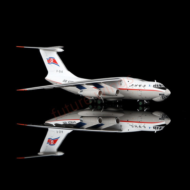 1:400 HX Models Air Ko***** IL-76 P-912 P-913 P-914 Aircraft Model+Free Tractor