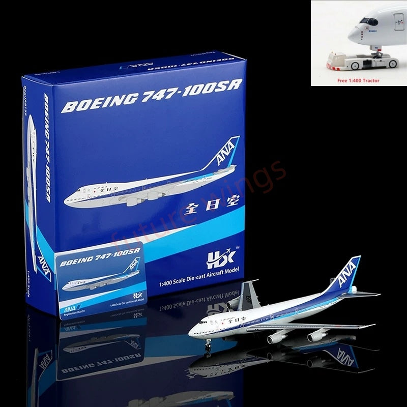 1:400 HX Models ANA B747-100 JA8159 Aircraft Model+Free Tractor