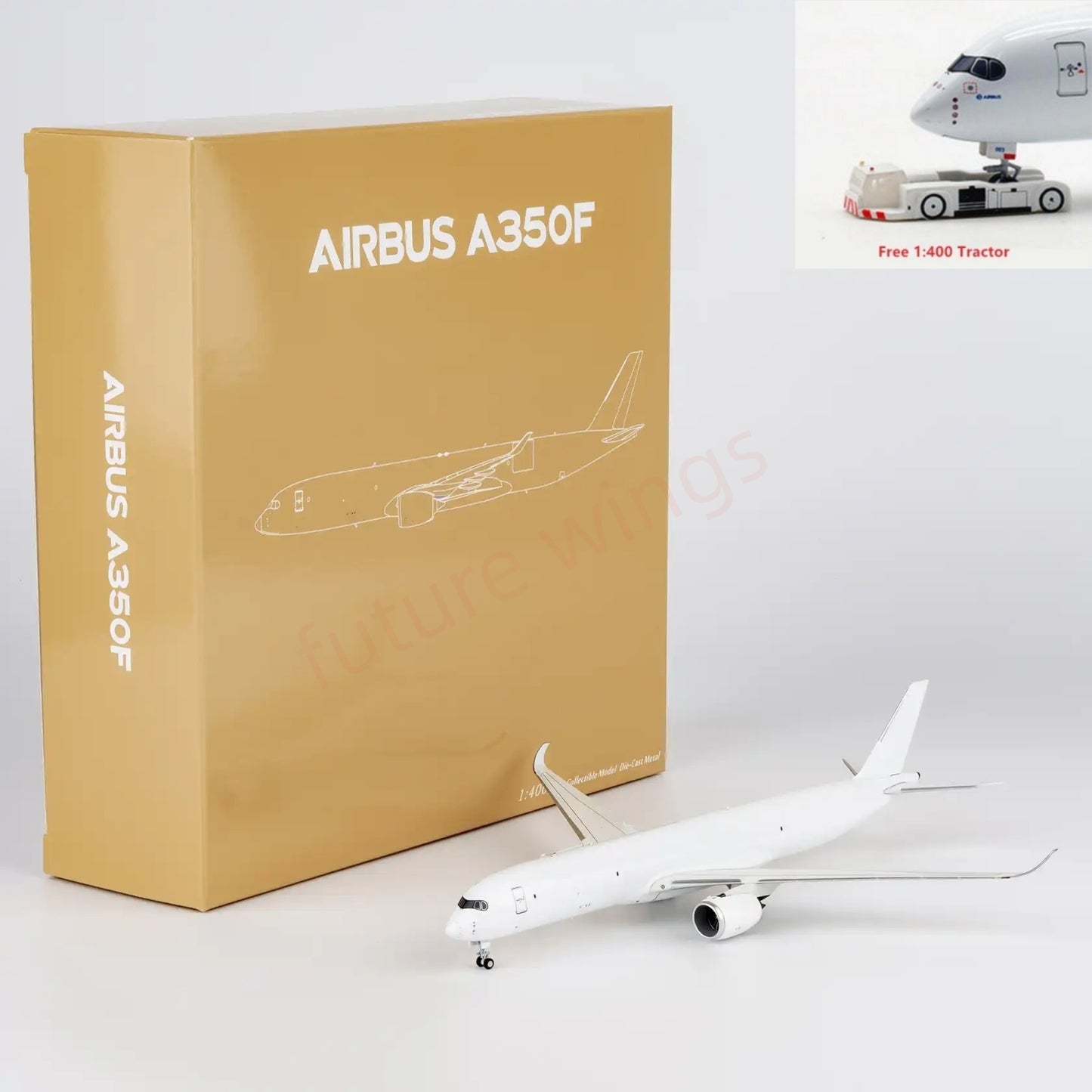 1:400 NG Models NG46000 Airbus A350F Blank Aircraft Model +Free Tractor