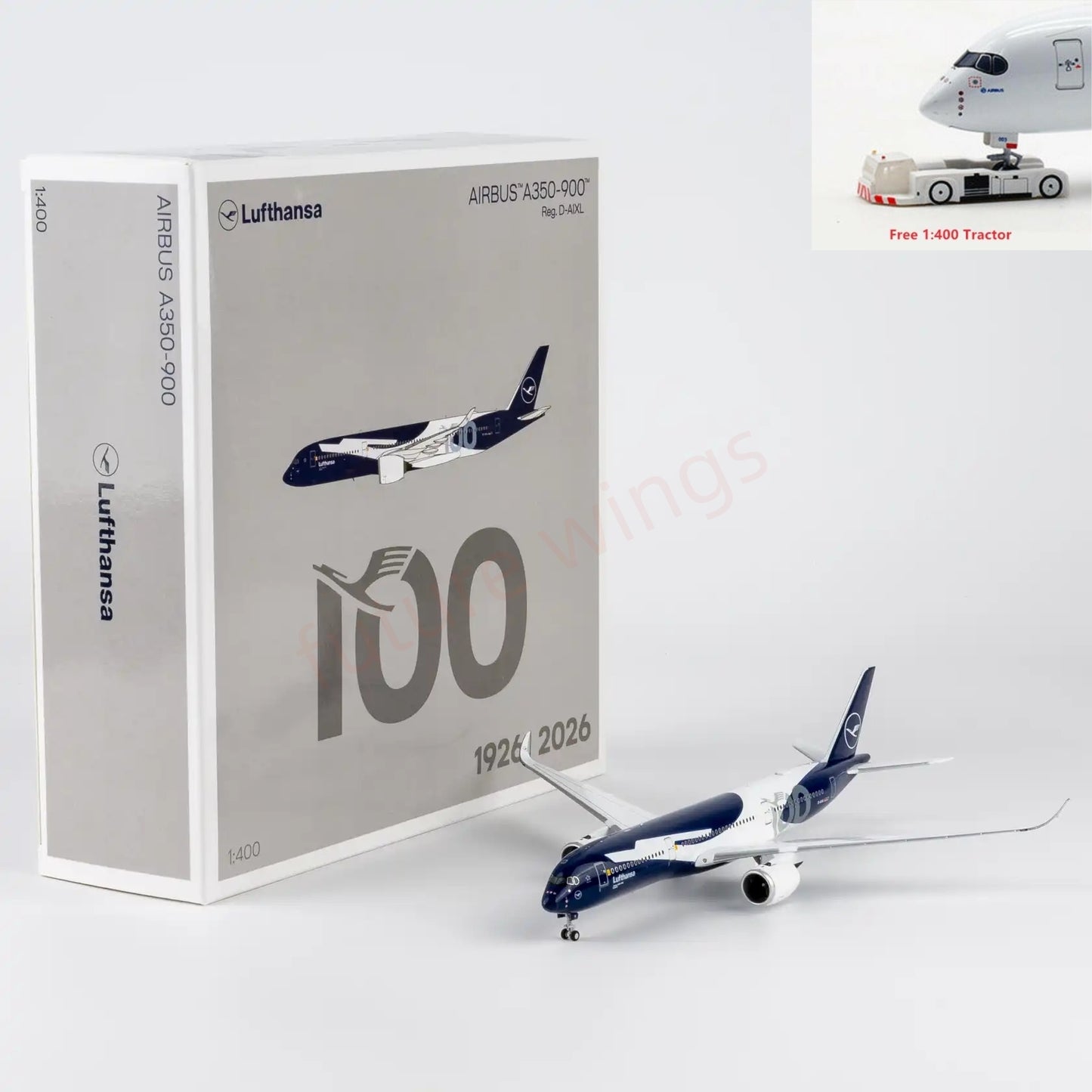 1:400 NG Models NG39131 Lufthansa A350-900 D-AIXL “100years” Aircraft Model +Free Tractor