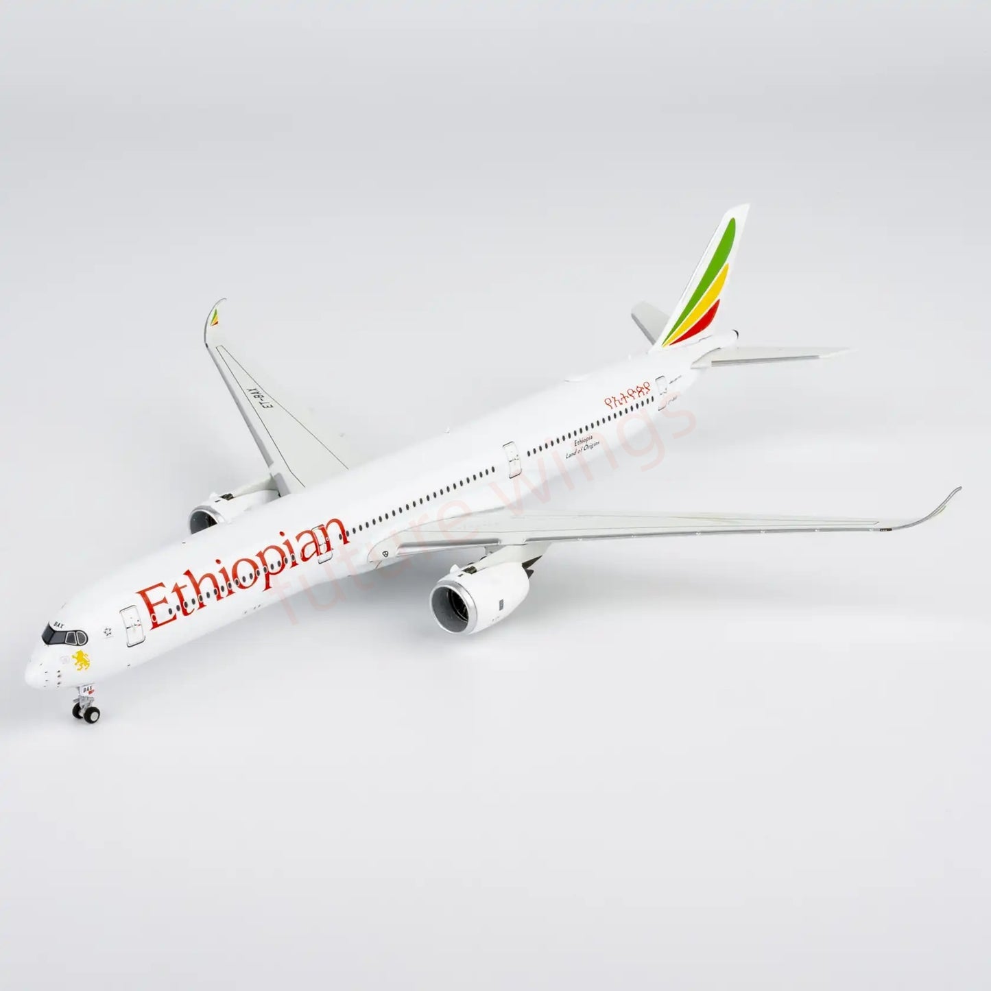 1:400 NG Models NG57037 Ethiopian Airlines A350-1000 ET-BAX Aircraft Model+Free Tractor