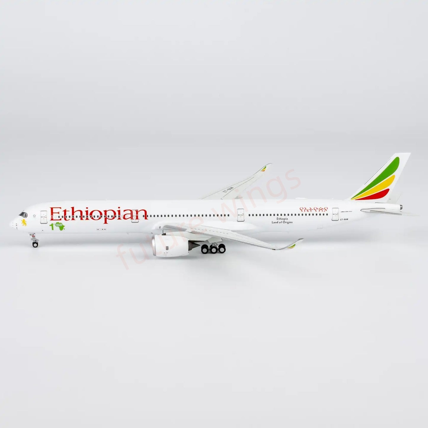 1:400 NG Models NG57036 Ethiopian Airlines A350-1000 ET-BAW Aircraft Model+Free Tractor