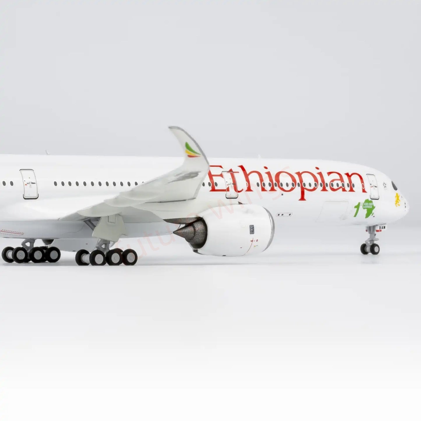 1:400 NG Models NG57036 Ethiopian Airlines A350-1000 ET-BAW Aircraft Model+Free Tractor