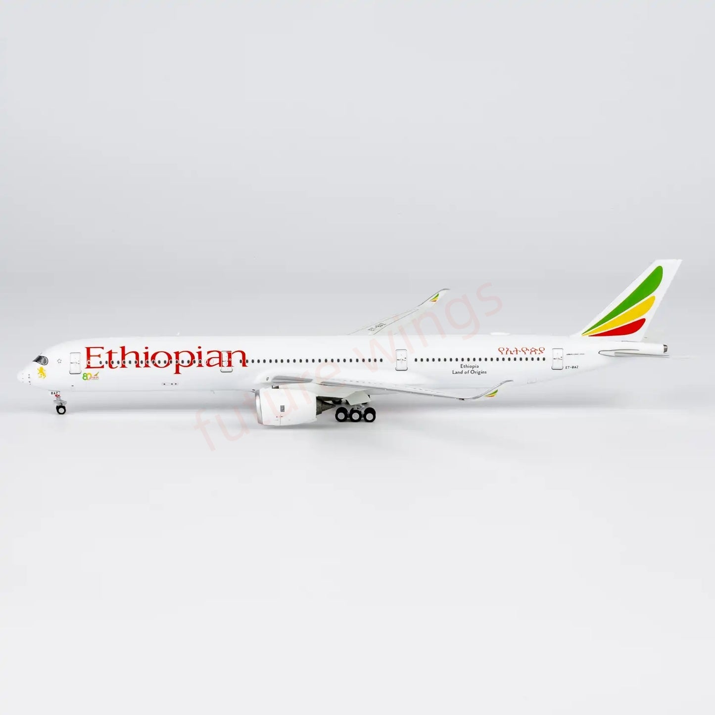 1:400 NG Models NG57035 Ethiopian Airlines A350-1000 ET-BAZ Aircraft Model+Free Tractor