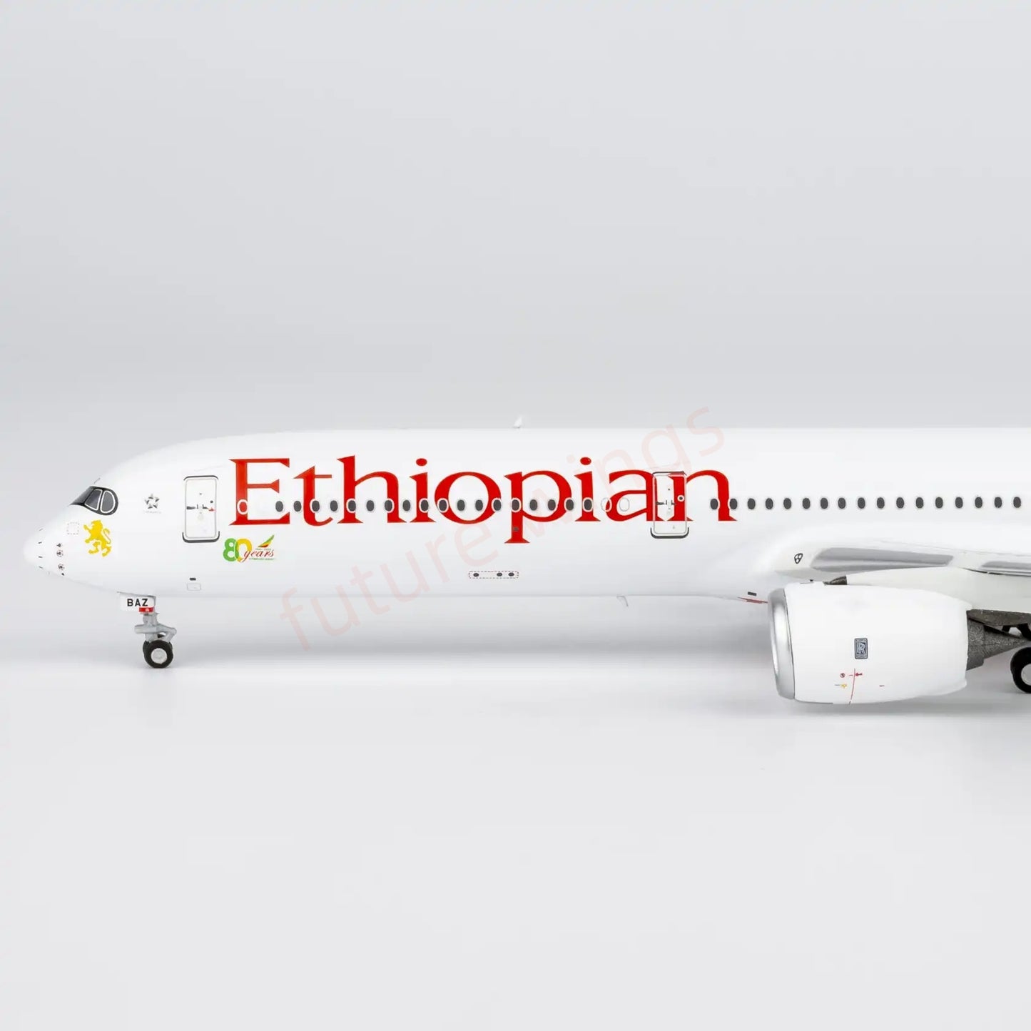 1:400 NG Models NG57035 Ethiopian Airlines A350-1000 ET-BAZ Aircraft Model+Free Tractor