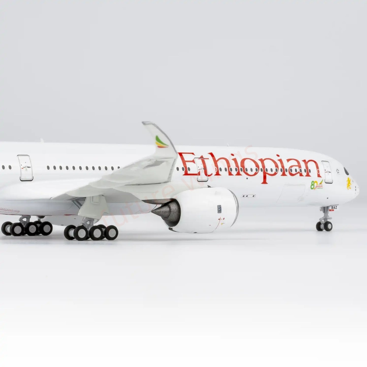 1:400 NG Models NG57035 Ethiopian Airlines A350-1000 ET-BAZ Aircraft Model+Free Tractor