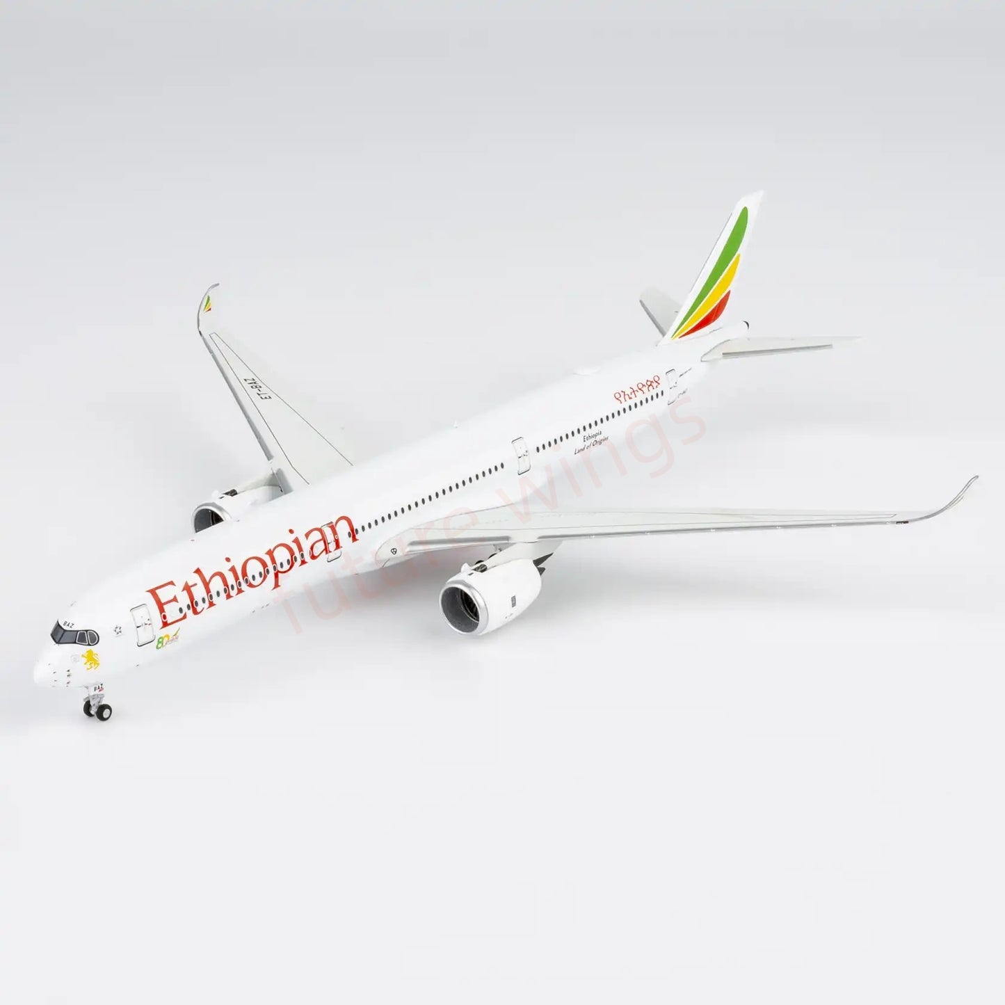 1:400 NG Models NG57035 Ethiopian Airlines A350-1000 ET-BAZ Aircraft Model+Free Tractor