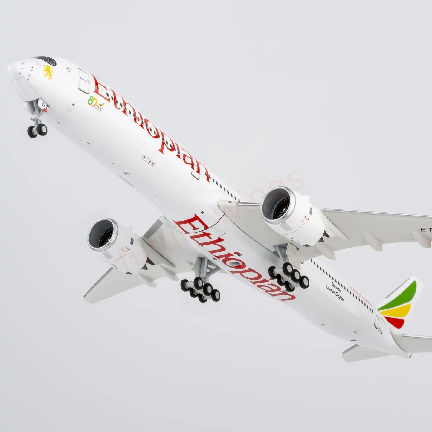 1:400 NG Models NG57035 Ethiopian Airlines A350-1000 ET-BAZ Aircraft Model+Free Tractor