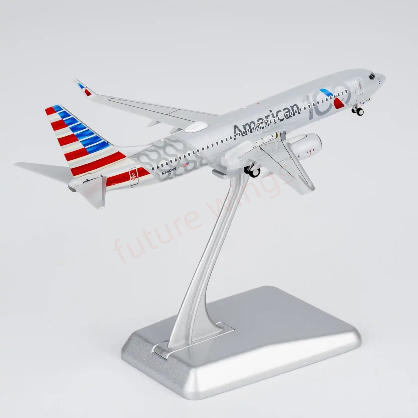 1:400 NG Models NG58258 American Airlines B737-800 N840NN 100years "Luxury Package"Aircraft Model+Free Tractor