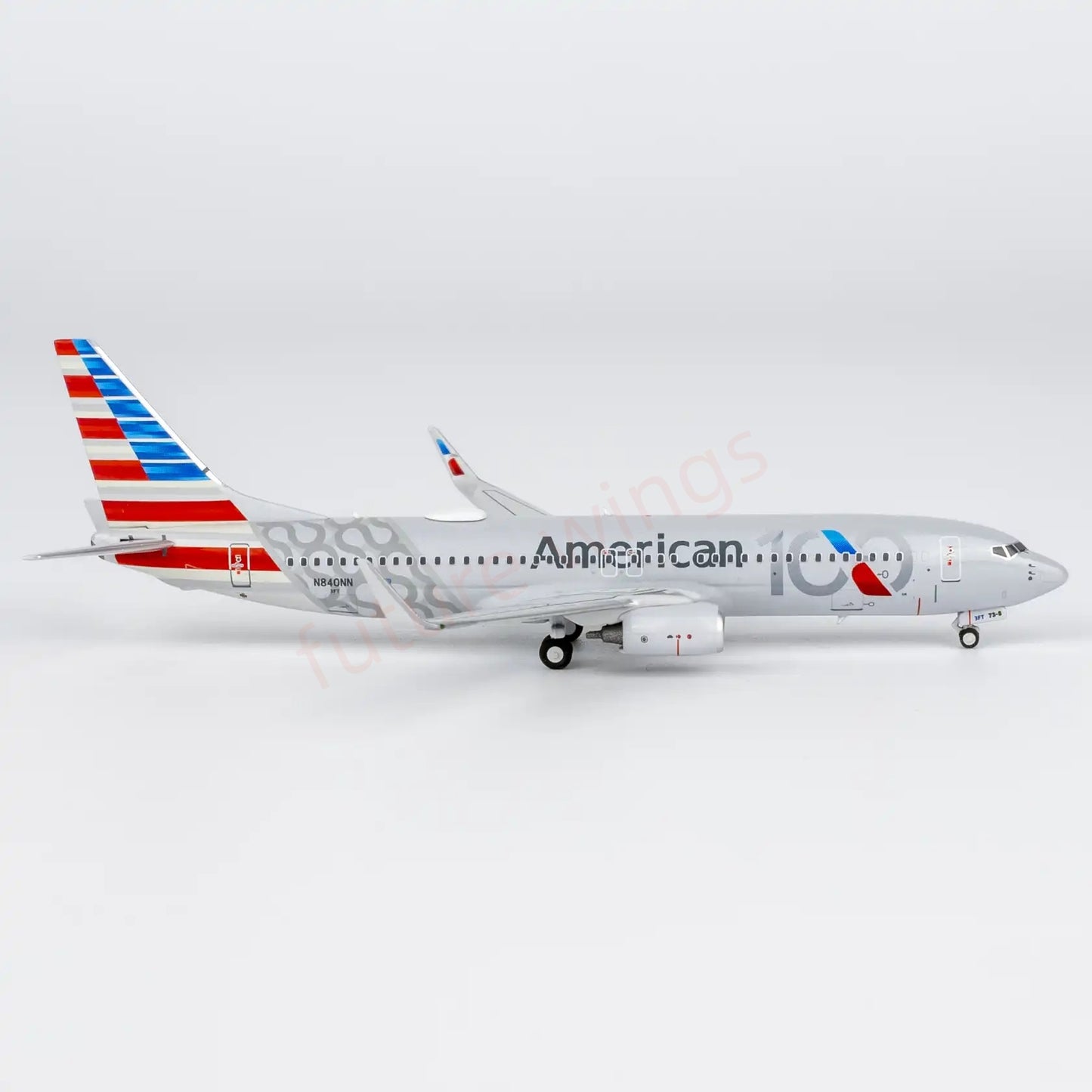 1:400 NG Models NG58258 American Airlines B737-800 N840NN 100years "Luxury Package"Aircraft Model+Free Tractor