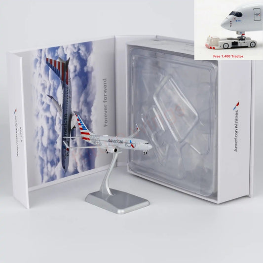 1:400 NG Models NG58258 American Airlines B737-800 N840NN 100years "Luxury Package"Aircraft Model+Free Tractor