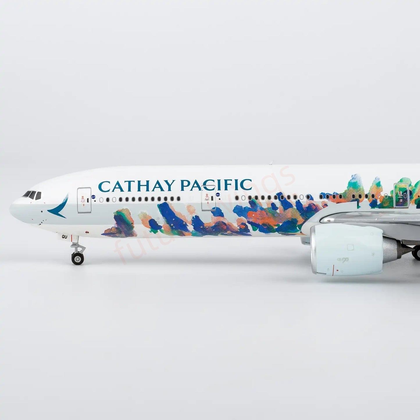 1:400 NG Models NG73110 Cathay Pacific B777-300ER B-KQU "80years" Aircraft Model+Free Tractor