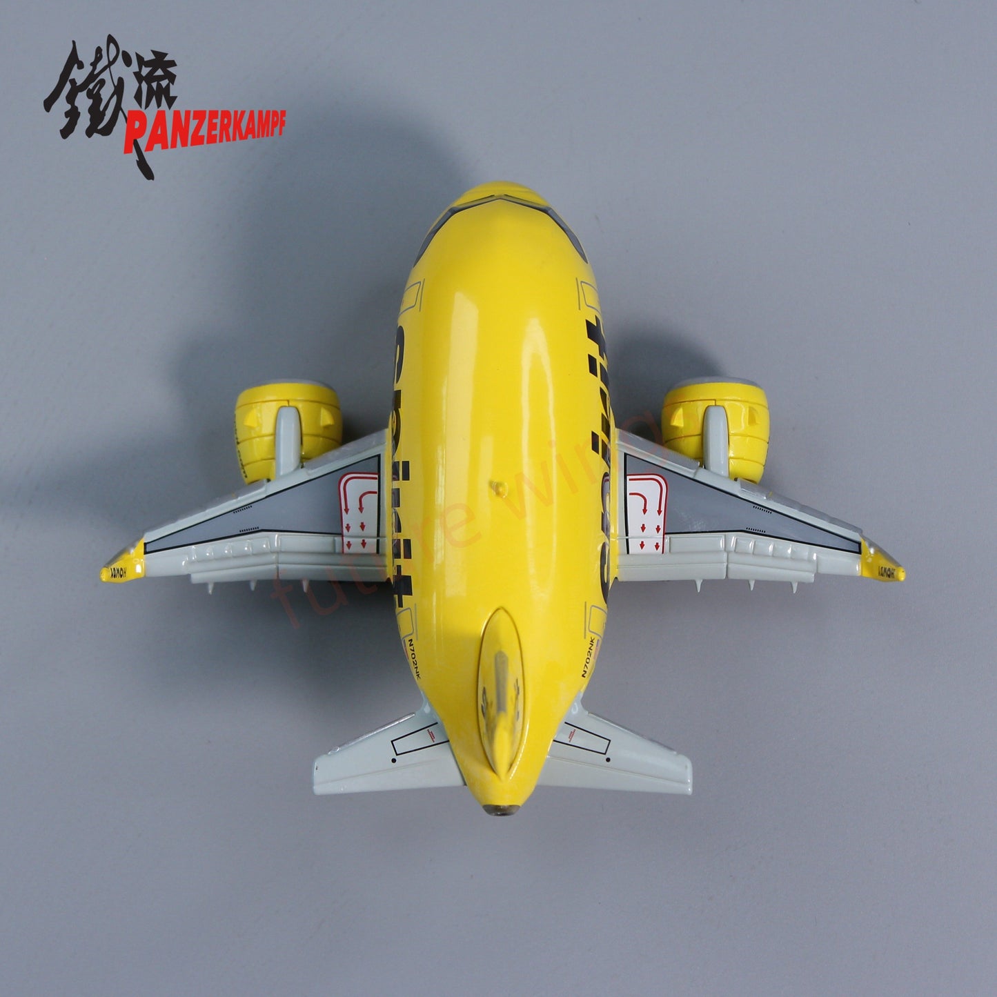 Panzerkampf Cute Series Q Models Diecast Q Airplane Models--Sprit Airlines A321neo