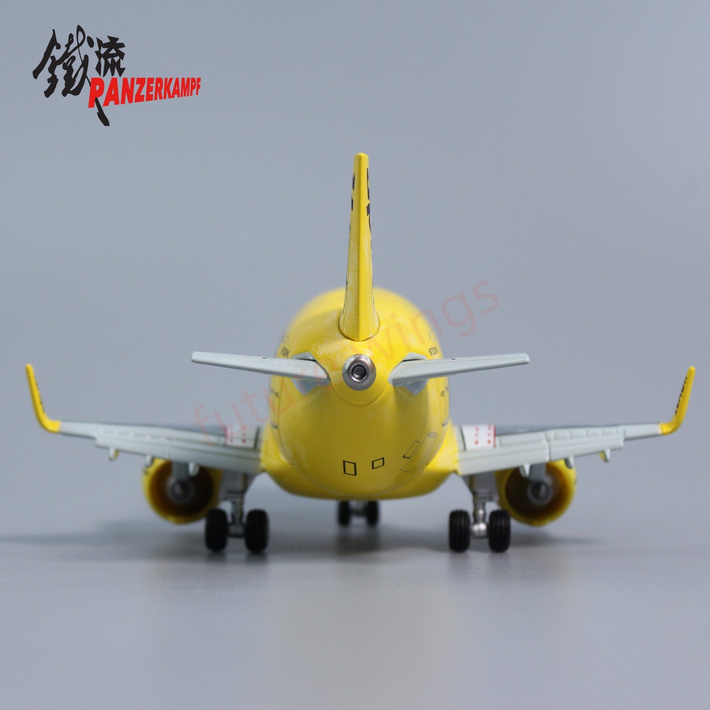 Panzerkampf Cute Series Q Models Diecast Q Airplane Models--Sprit Airlines A321neo