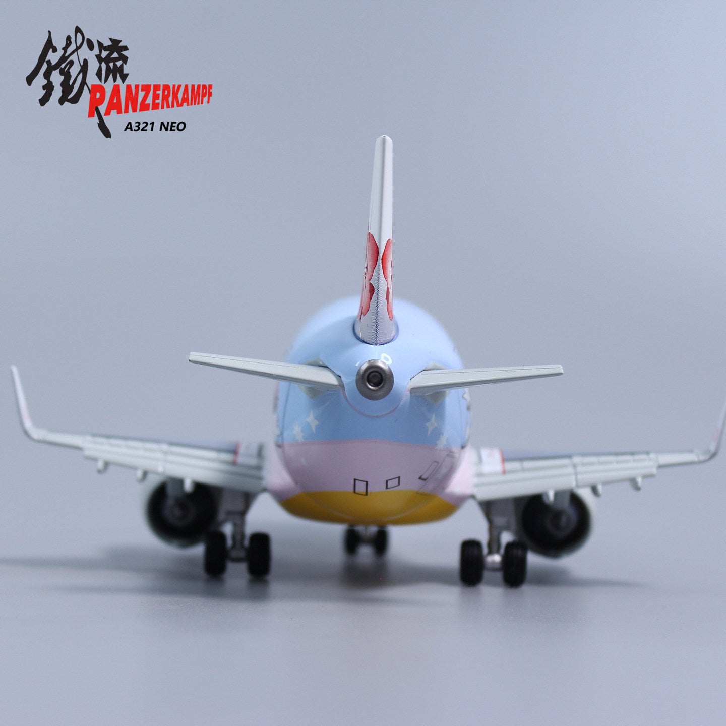 Panzerkampf Cute Series Q Models Diecast Q Airplane Models--China Airlines A321neo
