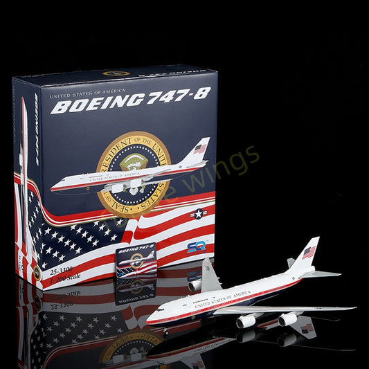 1:200 SQ Wings L2418 USAF B747-8 "Air Force One" Diecast Aircraft Model
