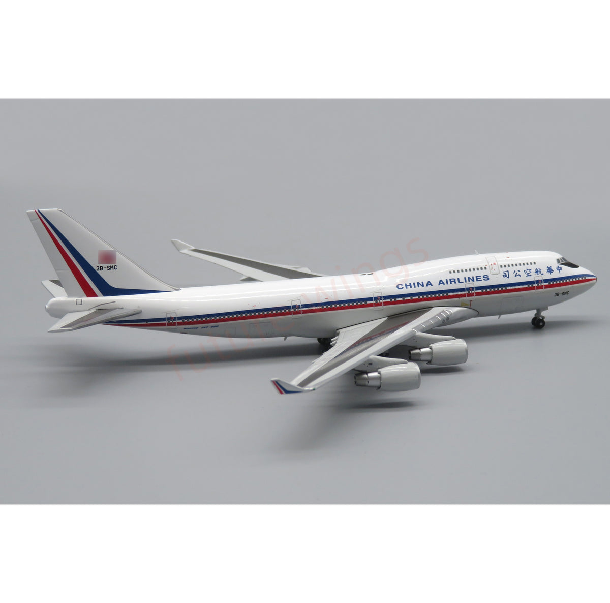 1:400 Apollo China Airlines B747-400 B-1866 Aircraft Model+Free Tractor