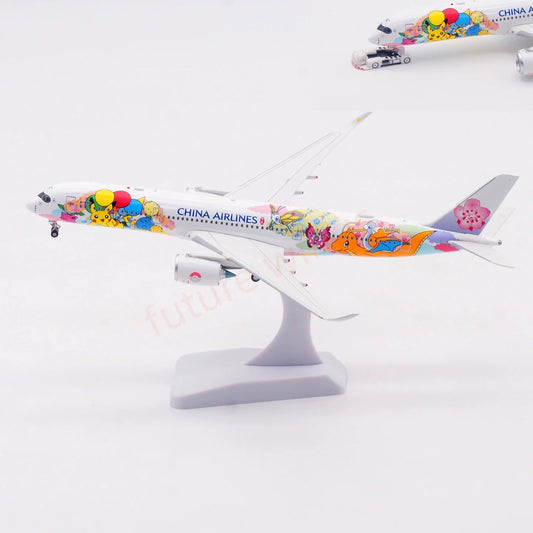 1:400 Aviation400 China Airlines A350-900 B-18916 Aircraft Model +Free Tractor and Stand