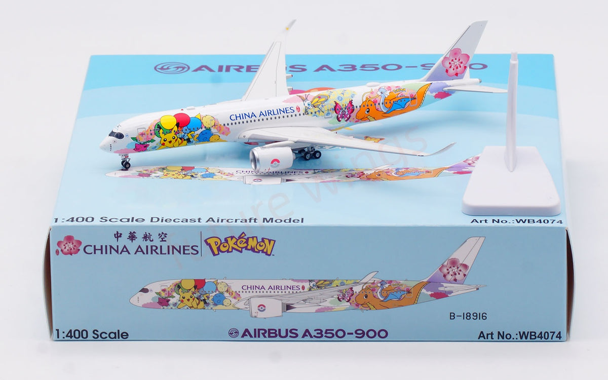 1:400 Aviation400 China Airlines A350-900 B-18916 Aircraft Model +Free Tractor and Stand