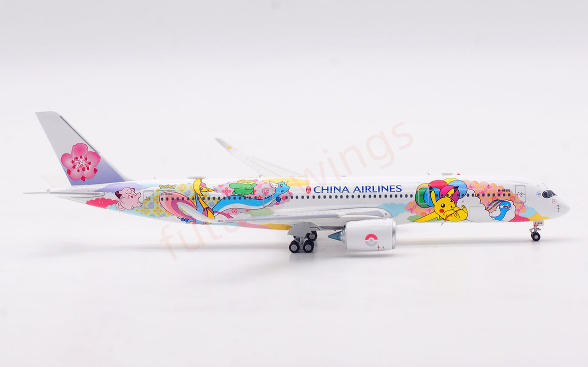 1:400 Aviation400 China Airlines A350-900 B-18916 Aircraft Model +Free Tractor and Stand