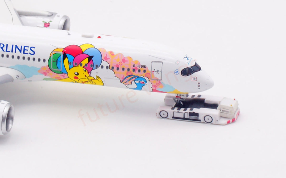 1:400 Aviation400 China Airlines A350-900 B-18916 Aircraft Model +Free Tractor and Stand