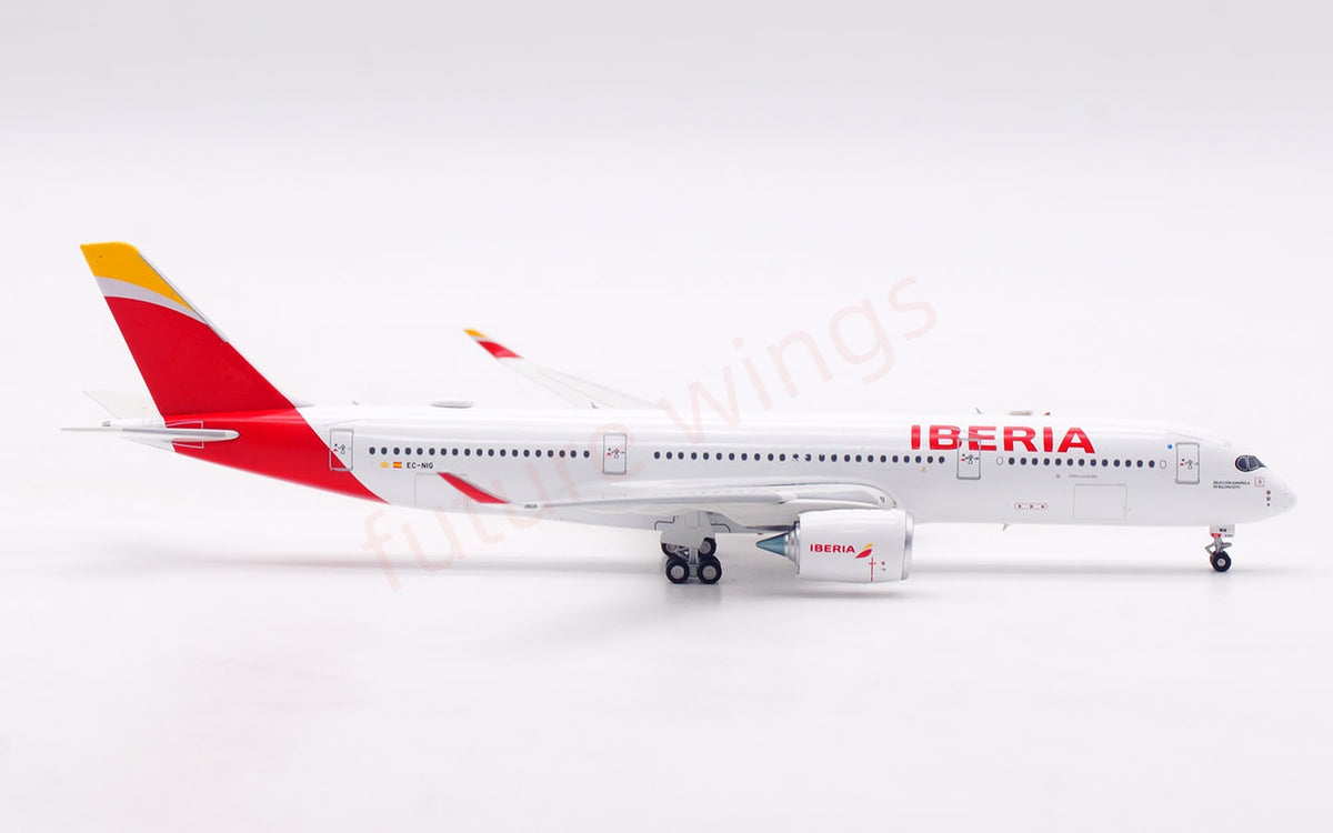 1:400 Aviation400 Iberia A350-900 EC-NIG Aircraft Model+Free Tractor and Stand