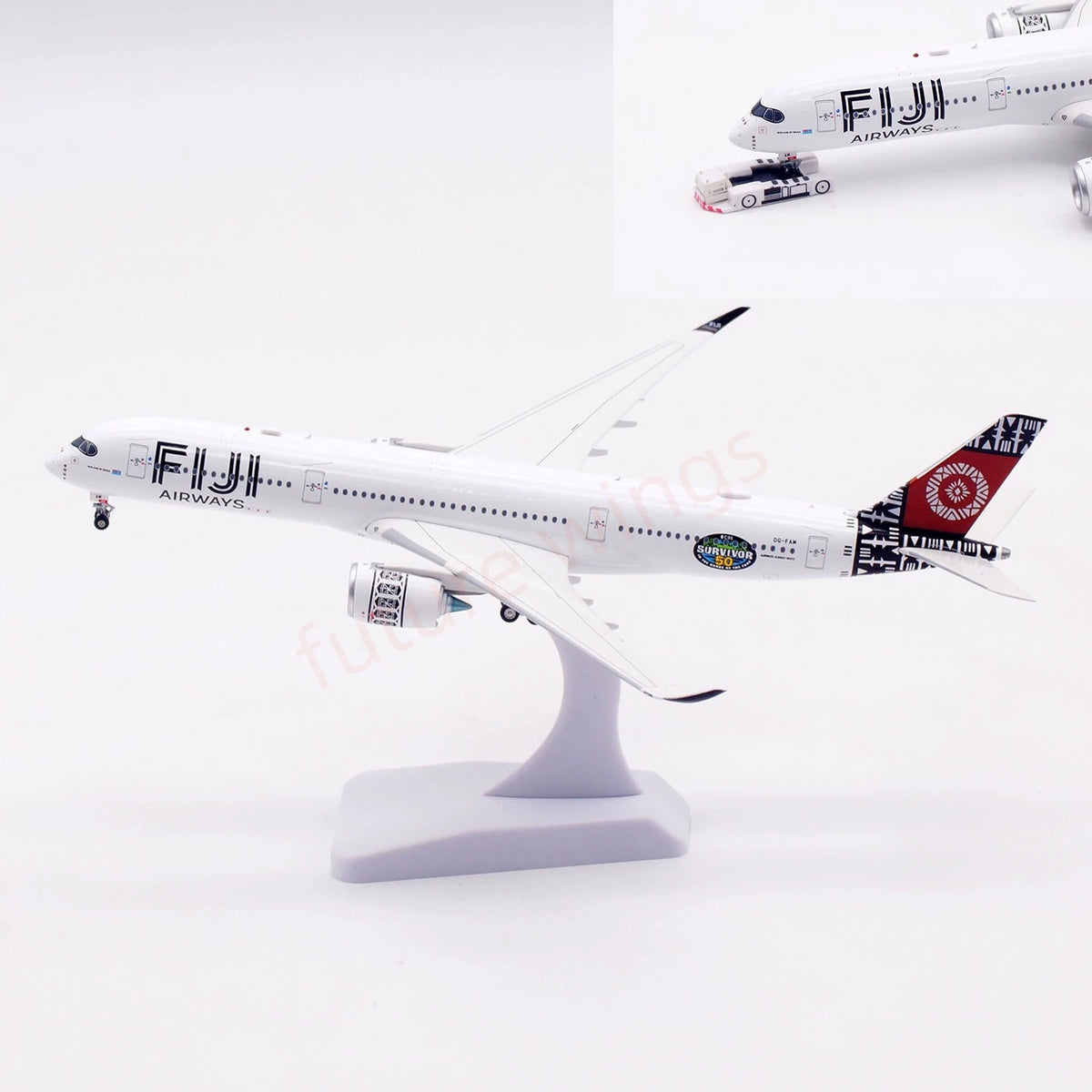 1:400 Aviation400 Fuji Airways A350-900 DQ-FAM Aircraft Model+Free Tractor and Stand