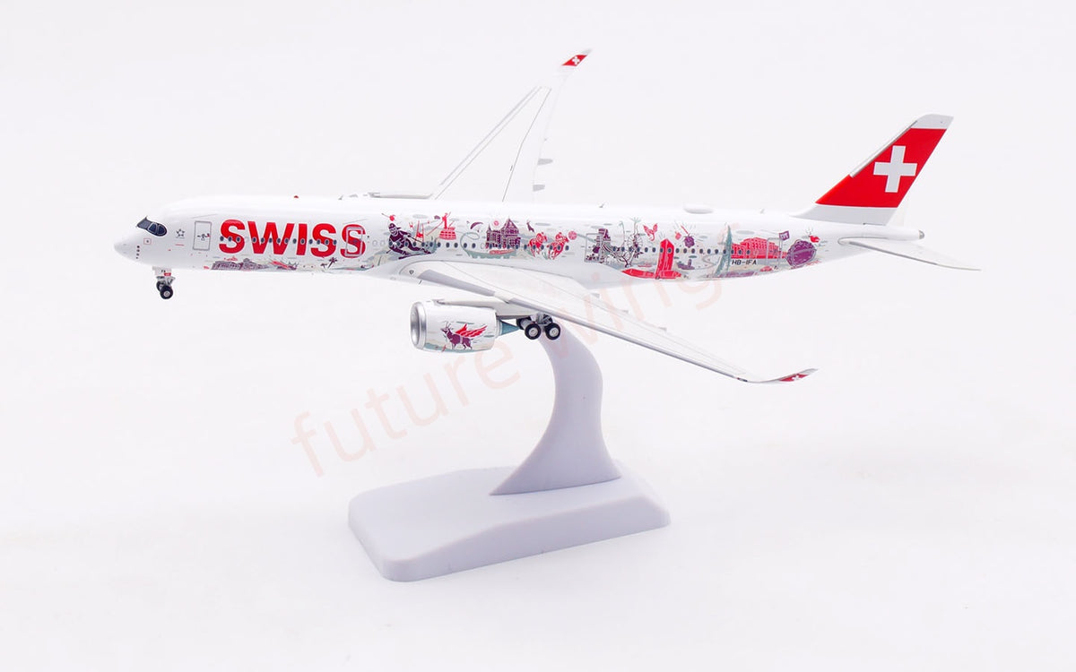 1:400 Aviation400 Swiss A350-900 HB-IFA Aircraft Model+Free Tractor and Stand