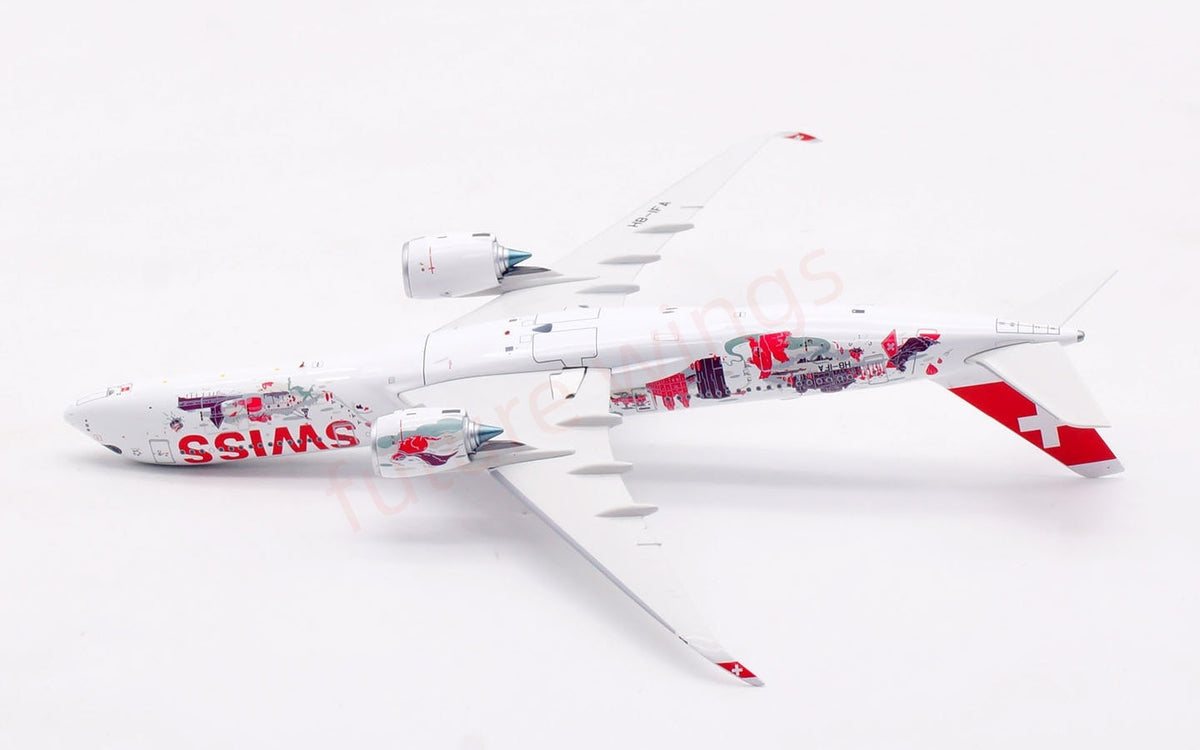 1:400 Aviation400 Swiss A350-900 HB-IFA Aircraft Model+Free Tractor and Stand