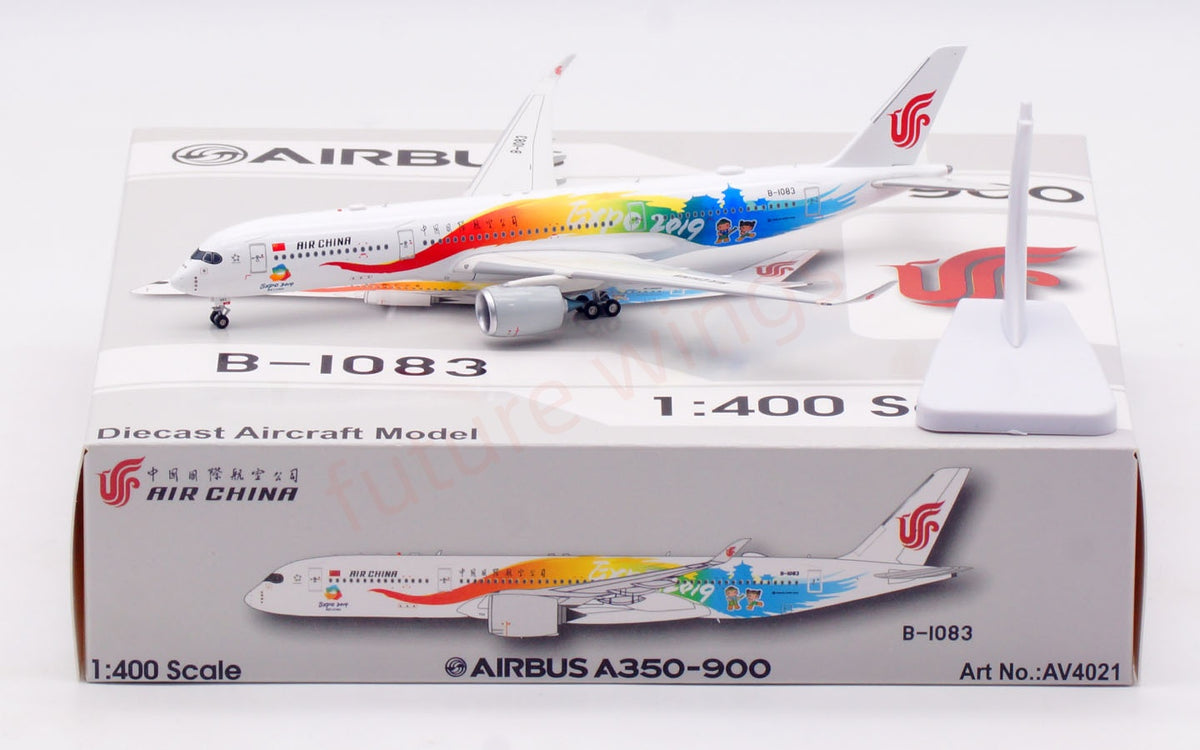 1:400 Aviation400 Air China A350-900 B-1083 Aircraft Model+Free Tractor and Stand