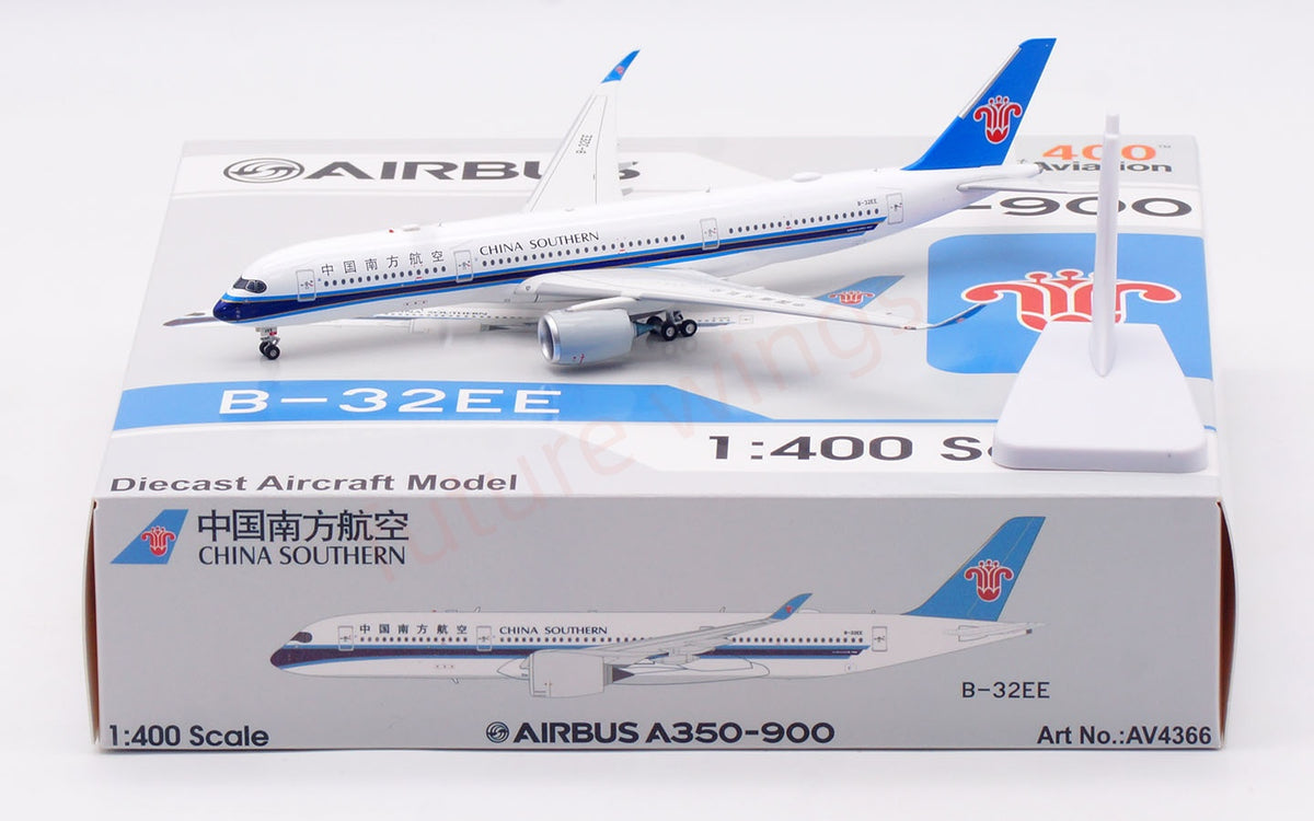 1:400 Aviation400 China Southern Airlines A350-900 B-32EE Aircraft Model+Free Tractor and Stand