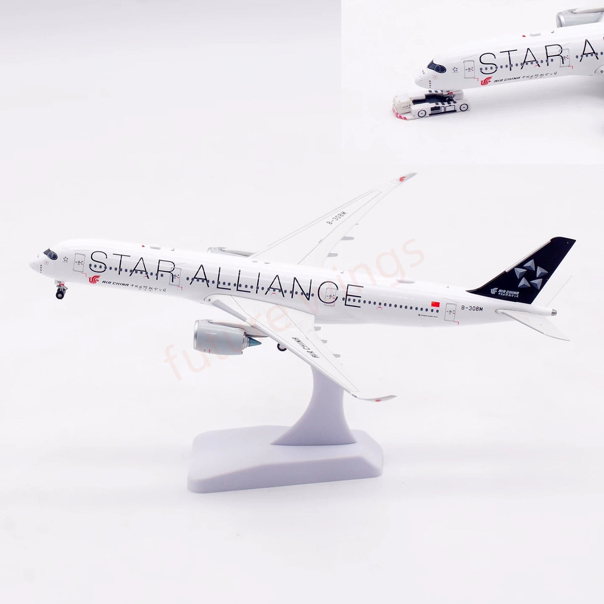 1:400 Aviation400 Air China A350-900 B-308M Aircraft Model+Free Tractor and Stand