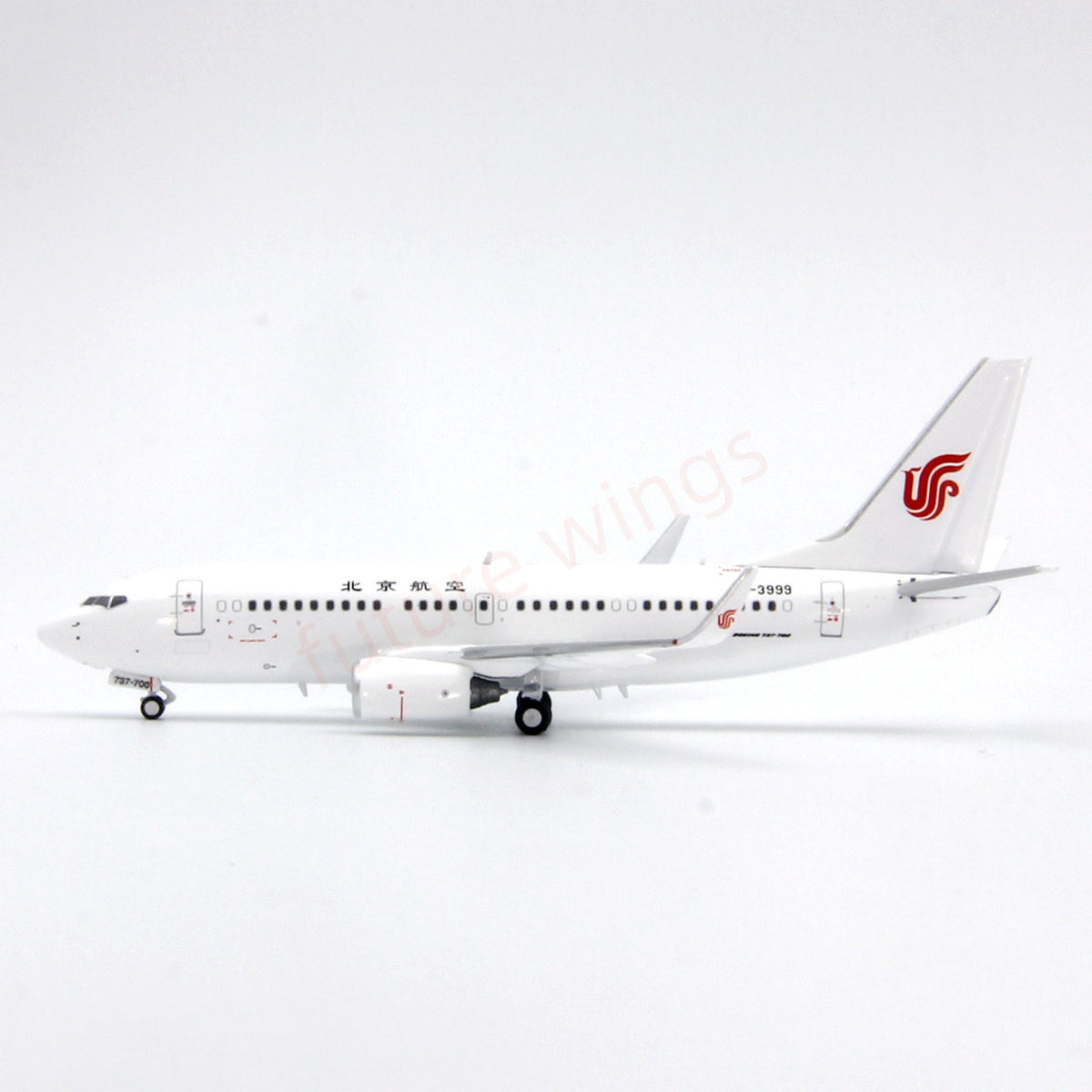 1:400 PandaModel BeiJing Airlines B737-700 B-3999 Aircraft Model+Free Tractor