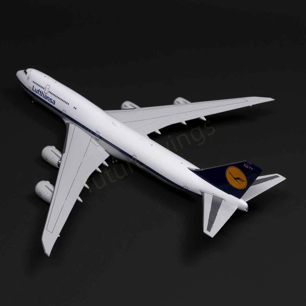 1:400 YY Wings Lufthansa Airlines B747-8 D-ABYT Aircraft Model+Free Tractor