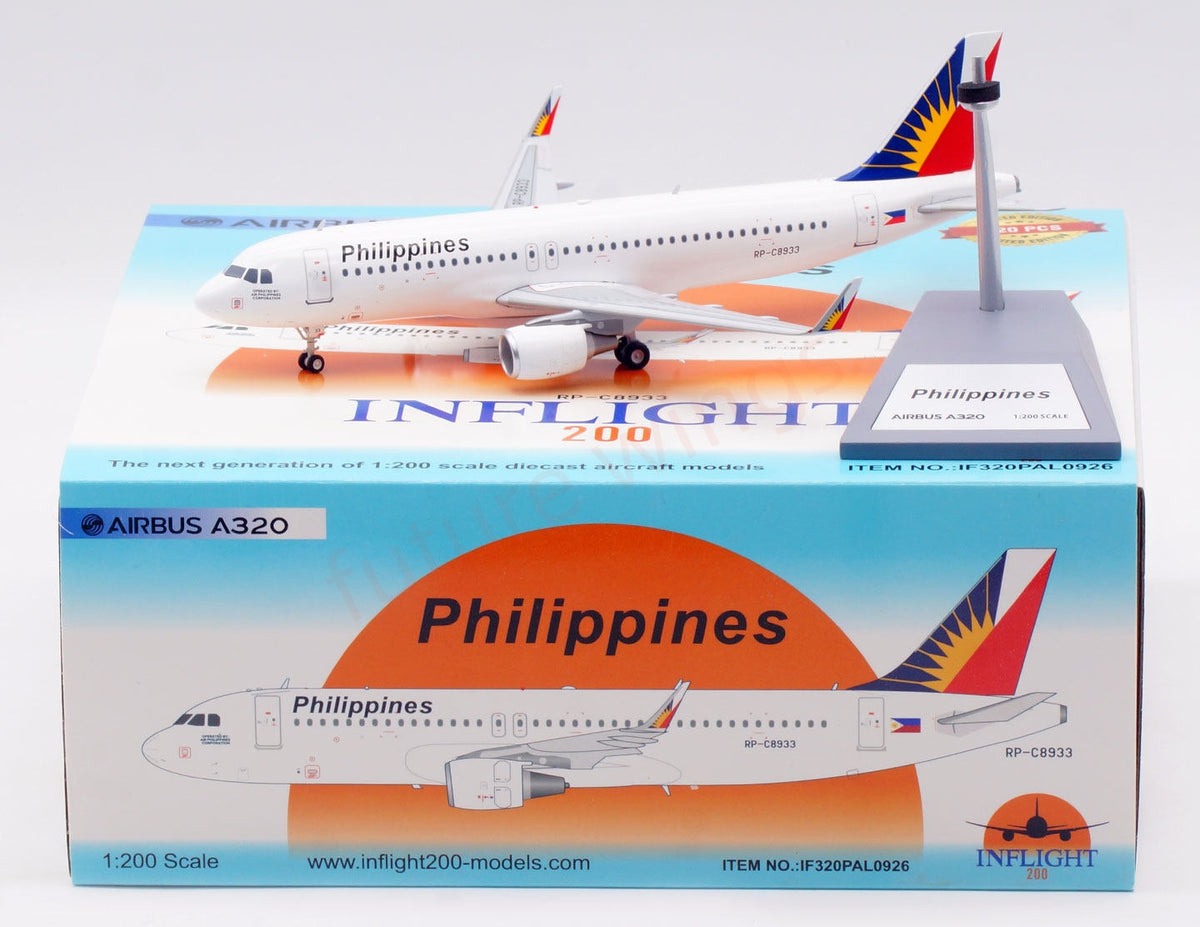 1:200 InFlight200 Philippine Airlines A320 RP-C8933 Diecast Aircraft Model