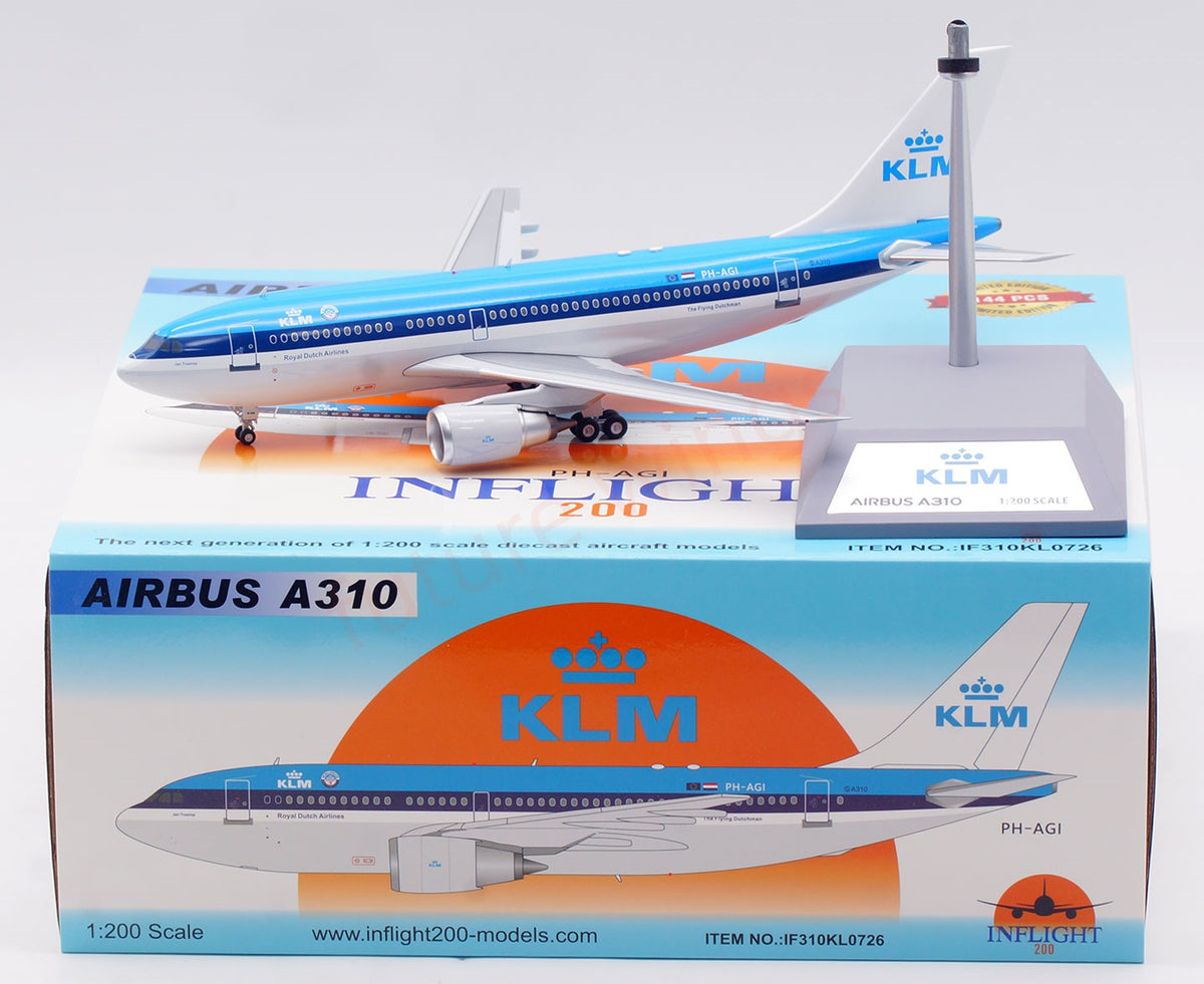 1:200 InFlight200 KLM A310 PH-AGI Diecast Aircraft Model