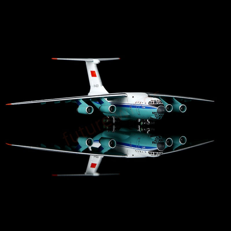 1:400 YY Wings China United Airlines IL-76MD B-4031 B-4032 Aircraft Model+Free Tractor