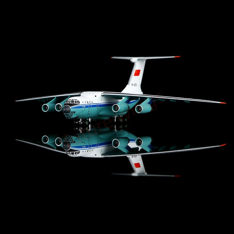 1:400 YY Wings China United Airlines IL-76MD B-4031 B-4032 Aircraft Model+Free Tractor