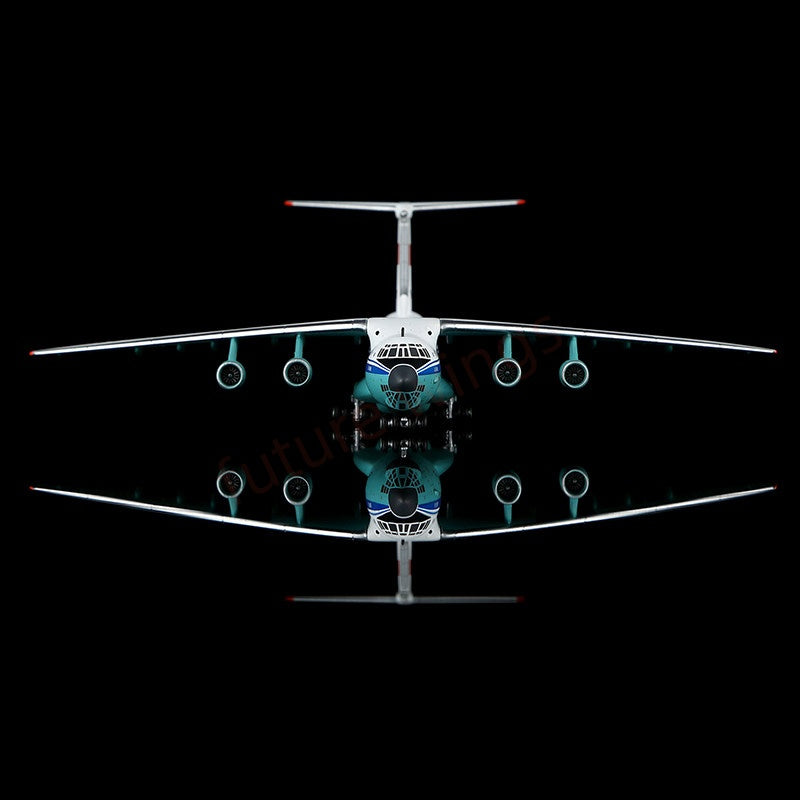 1:400 YY Wings China United Airlines IL-76MD B-4031 B-4032 Aircraft Model+Free Tractor