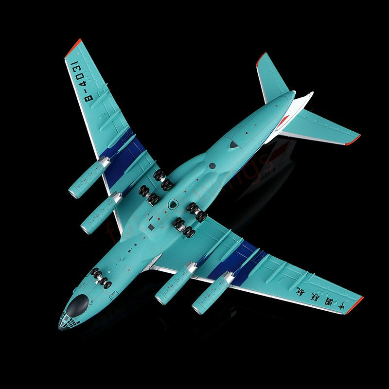1:400 YY Wings China United Airlines IL-76MD B-4031 B-4032 Aircraft Model+Free Tractor