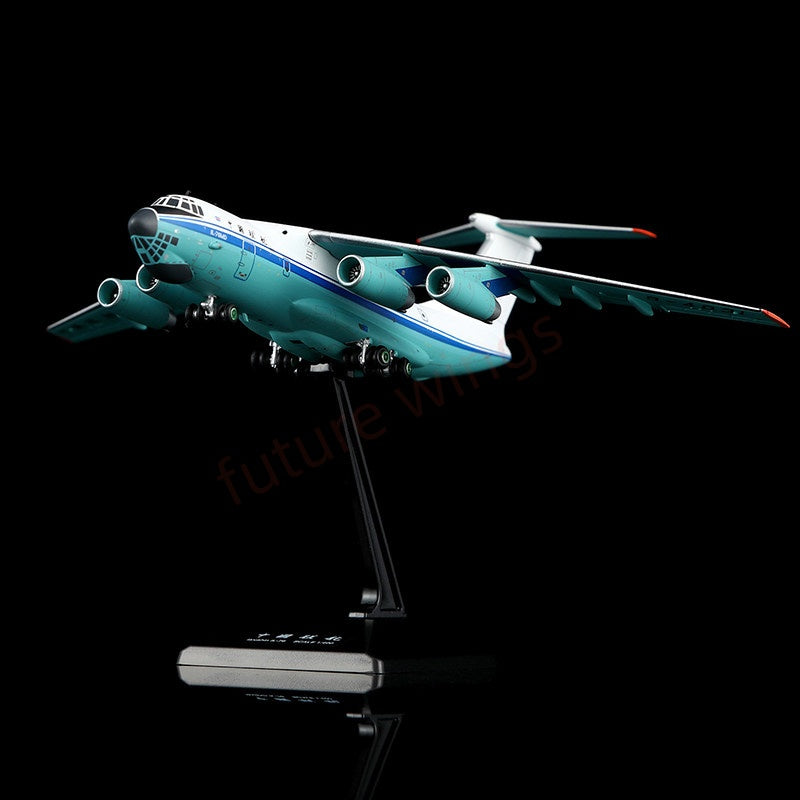 1:400 YY Wings China United Airlines IL-76MD B-4031 B-4032 Aircraft Model+Free Tractor