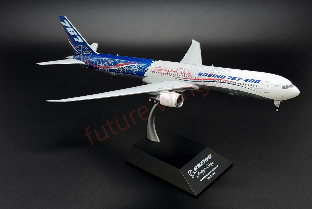1:200 KJ Models(JC Wings)  Boeing House Color B767-400 N76400 Diecast Aircraft Model