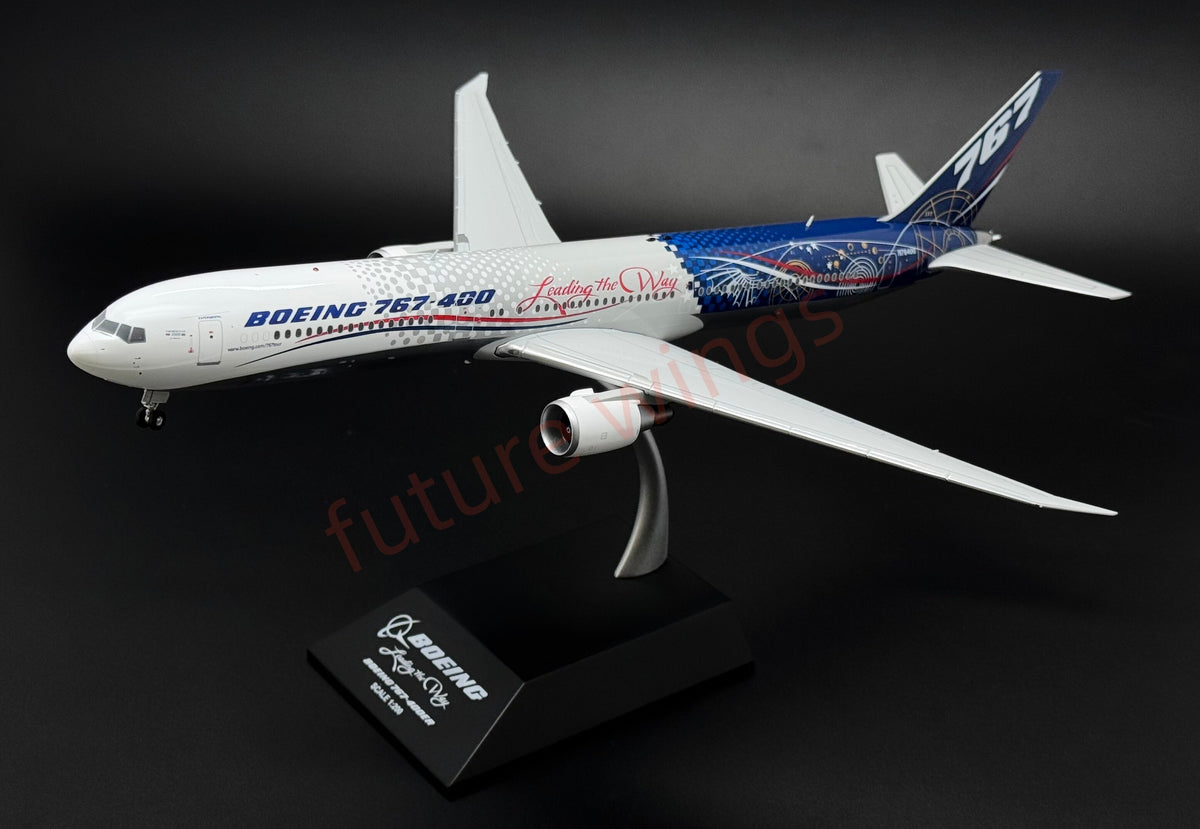 1:200 KJ Models(JC Wings)  Boeing House Color B767-400 N76400 Diecast Aircraft Model