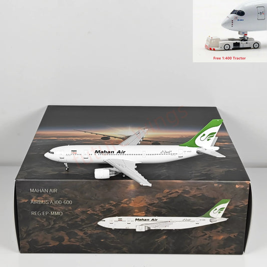 1:400 Yu Model  Mah**** A300-600 EP-MMO Aircraft Model+Free Tractor